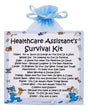 Healthcare Assistant's Survival Kit ~ Fun Novelty Gift & Greetings Card Alternative | Birthday Present | Thank You | Healthcare Assistant Gifts | Personalised Keepsake.