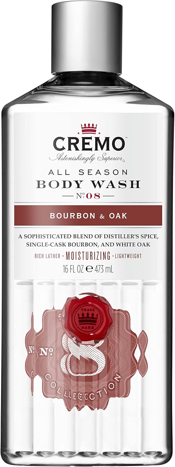 CREMO - Reserve Collection Palo Santo Body Wash For Men - Luxury Fragrance Shower Gel - 473ml.