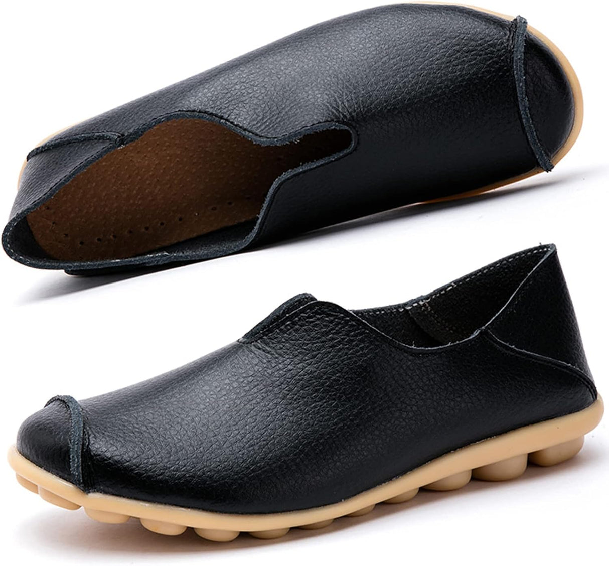 Women's Loafers Moccasins Soft Slip on Flat Boat Driving Shoes.