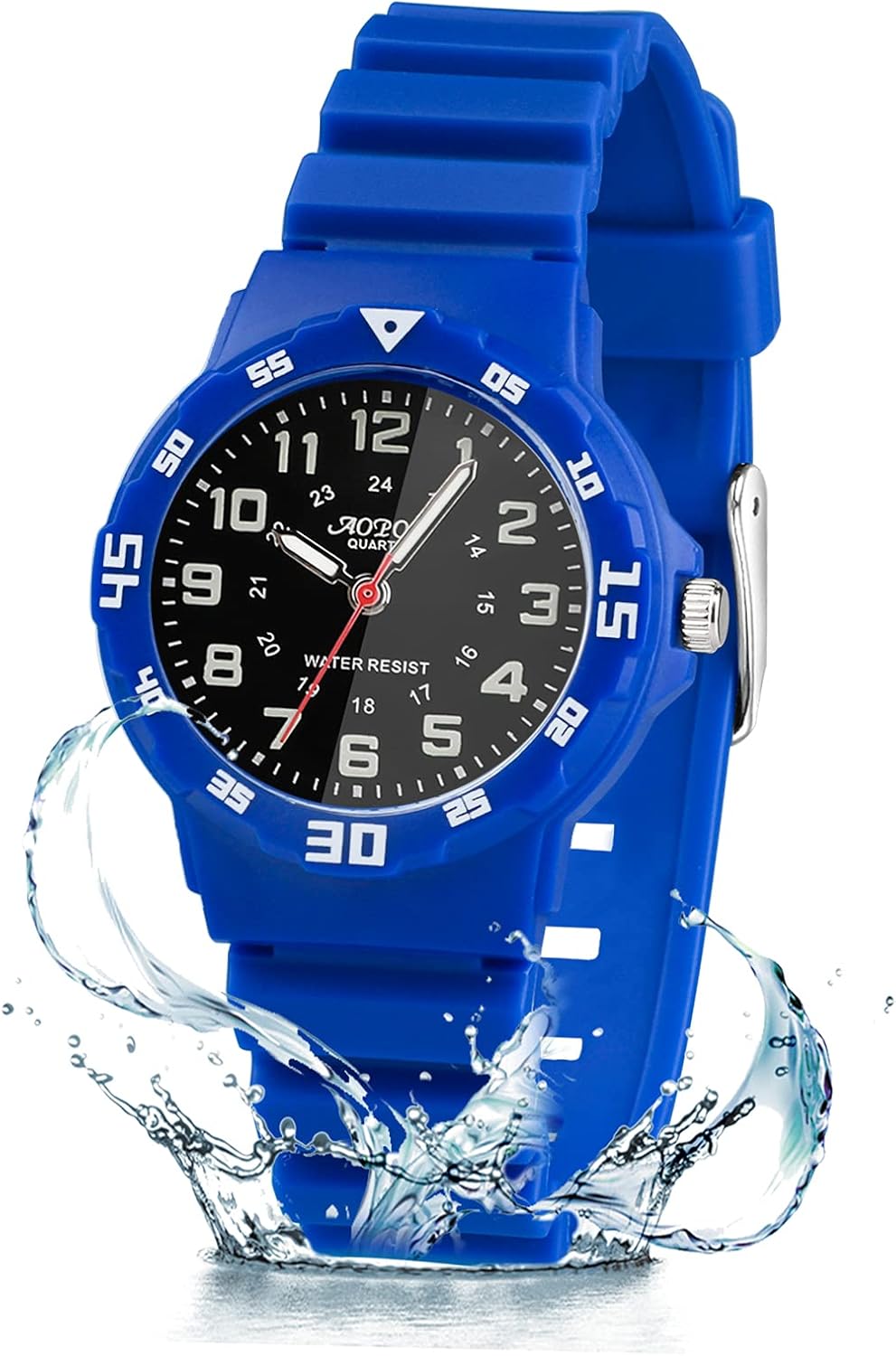 Kids Watches, Child Quartz Wristwatch for Boys Girls Kids Waterproof Time Teach Watches Rubber Band Analog Quartz Children Sport Outdoor Wrist Watches.