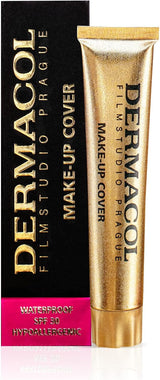 Dermacol DC Full Coverage Foundation | Concealer in Cream Waterproof Long Lasting SPF30 | Hypoallergenic and Lightweight Concealer | Tattoo, Acne & Dark Circles | 30g (208).