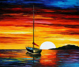 Wooden Jigsaw Puzzles for Adults 1000 Piece Sunset and Boat 20.5 x 15 Inch Jigsaw Puzzles for Adults Educational Game Challenge Toy 1000 Pieces Wooden Puzzles for Adults.