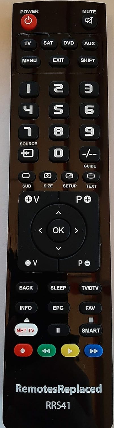 RemotesReplaced remote control compatible with the FTV T4TEC.