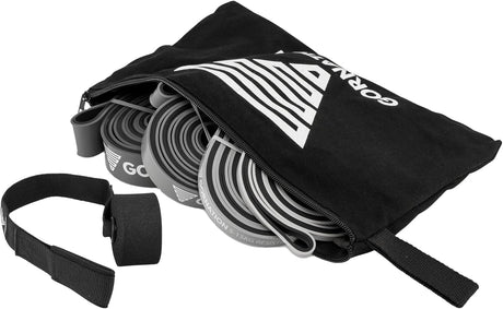 GORNATION® Resistance Bands & Door Anchor | Premium Equipment for Fitness, Calisthenics & Gym | Exercise Bands Single & as Set + Door Anchor for workouts at home & on the go..