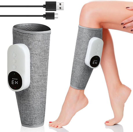 UPROZIL Cordless Calf Massager with Heat, Leg Massager for Pain and Circulation with 3 Modes and 3 Intensities,Revitive Circulation Booster for Legs,Air Compression Massager for Relieve Pain.