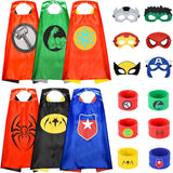 Gralal Superhero Costume Capes with Masks and Bracelets - Indoor and Outdoor Toys for Kids.