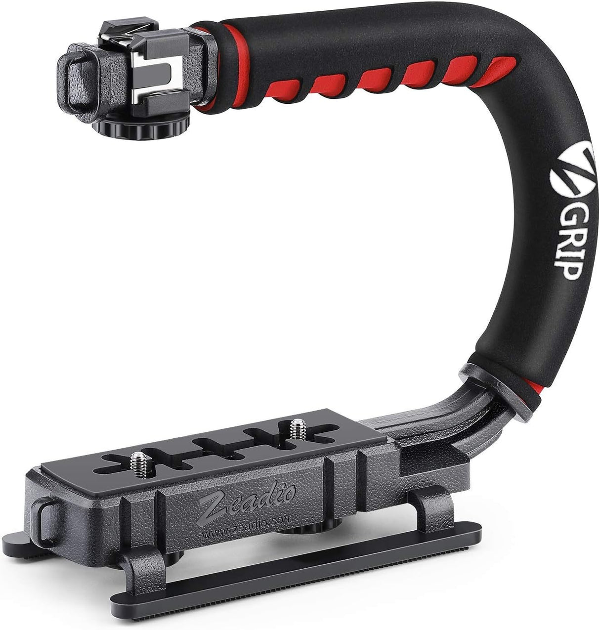 Zeadio Video Action Stabilizing Handle Grip Handheld Stabilizer with Cold-Shoe Mount for All DSLR Camera Camcorder.