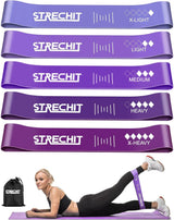 Resistance Bands for Men & Women with Different Resistance Levels for Shaping Legs & Glutes - Exercise Band for Gym, Yoga, Home Exercise, Workout with Carrying Bag & Posture Guide.