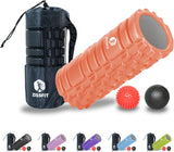 Foam Roller with Massage Balls, Back Roller for Back Pain, Muscles, and Deep Tissue Exercise, High Density EVA Material Massage Roller for Physio-Therapy, Body Fitness and Myofascial Release (Black).