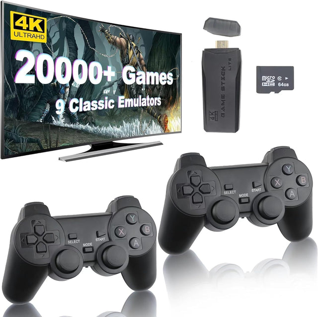 dadeerhe Game Console, Retrogaming Console, M8 64G 4K HDMI Output, 20000+Games, 2.4G Wireless Game Controller, TV Video Game Console Toy.