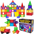 Desire Deluxe Magnetic Building Blocks Tiles STEM Toy Set 57PC – Kids Learning Educational Construction Toys for Boys Girls Present Age 3 4 5 6 7 Year Old - Gift.