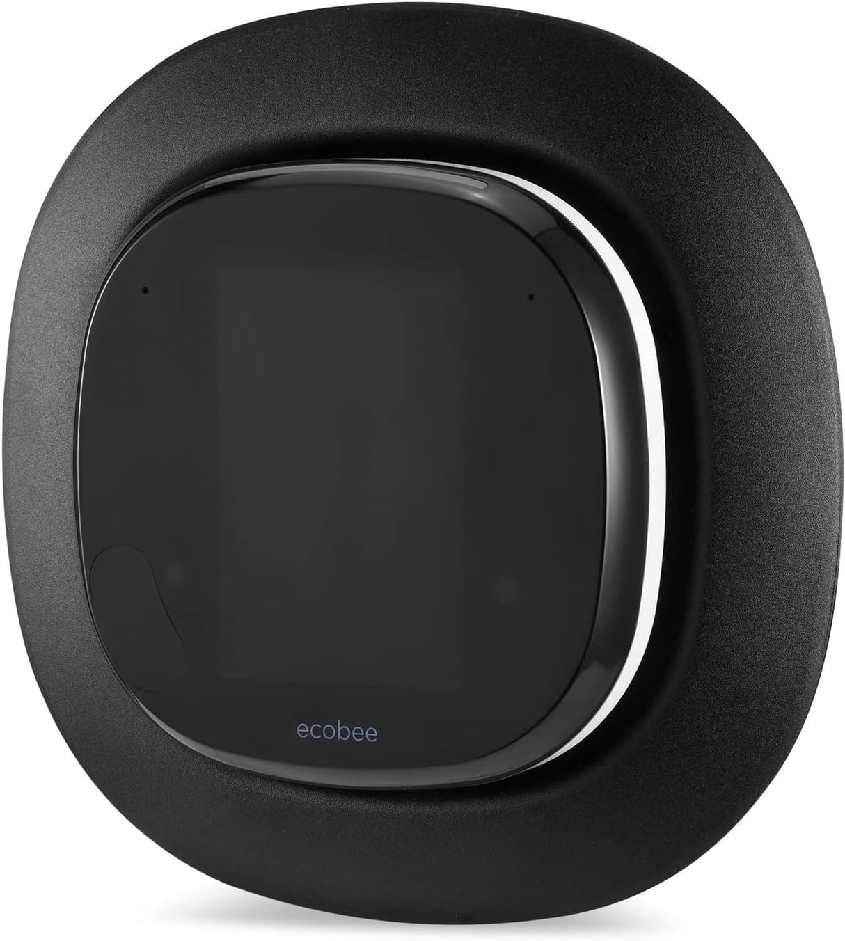 Wasserstein Sophisticated Aluminum-Alloy Metal Wall Plate For Ecobee 4 Smart Wi-Fi Thermostat By Black.