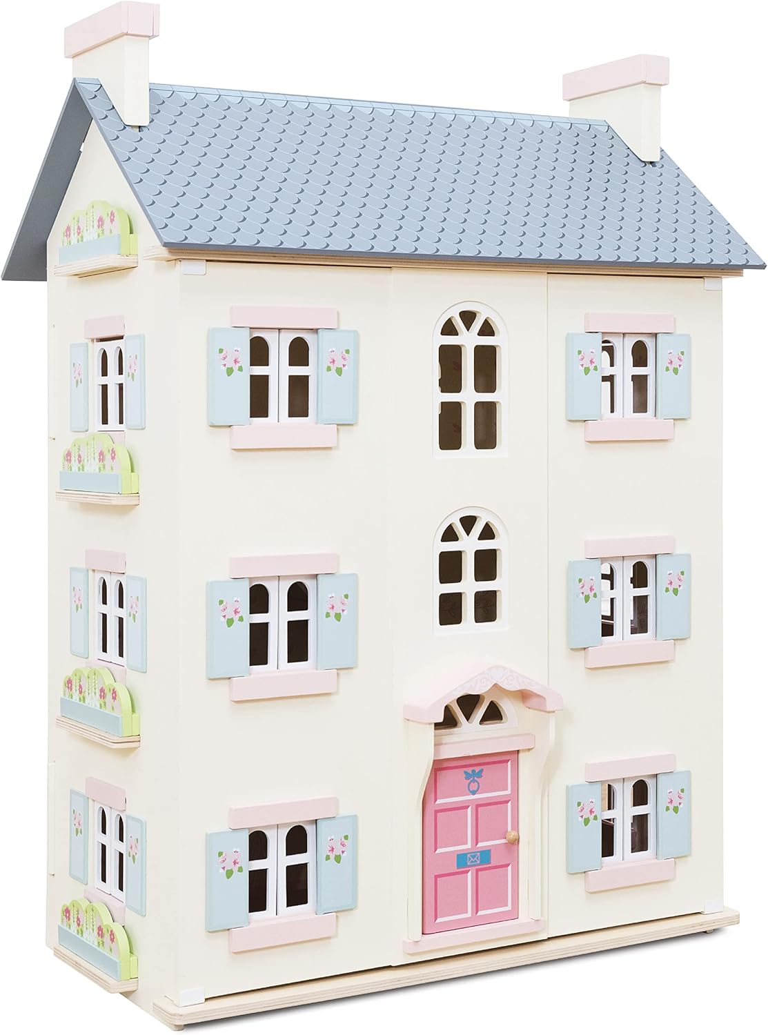 Le Toy Van - Palace House Large Wooden Doll House | 5 Storey Wooden Dolls House Play Set - Suitable For Ages 3+.