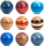 Planets Stress Balls, POTWPOT 9 Pieces Solar System Stress Balls Stress Relief Toys Sensory Balls for Children with Outer Space Theme Party Favors and Birthday Party Supplies.