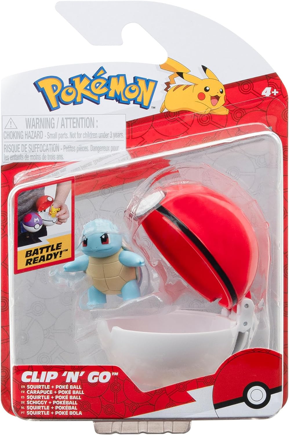 Pokémon Clip ‘N’ Go Bulbasaur and Poké Ball Includes 2-Inch Battle Figure and Nest Ball Accessory.