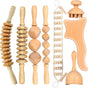 8PCS Wood Massage Therapy Tools, Wood Therapy Massage Tools Wooden Massage Roller Muscle Massage Anti Cellulite Massage Gua Sha Roller for Full Body Muscle Pain Relief.