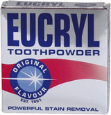 Eucryl Freshmint Toothpowder, Tooth Whitening Powder, Powerful Stain Remover, For Tobacco, Tea, Coffee & Wine Stains, Unique Polishing Action, 1 x 50g.