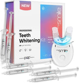 mysmile Teeth Whitening Kit -Enamel-Safe Tea, Coffee, Wine & Smoking Stain Remover Non-Sensitive Formula Peroxide Free RoHS-Certified Vegan - 6 Teeth Whitening Gel Syringes, Up to 8 X Brighter Smile.