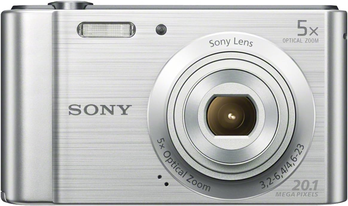 Sony DSCW800B.CEH Digital Compact Camera (20.1 MP, 5x Zoom, 2.7 LCD, 720p HD, 26 mm Sony G Lens) - Black.