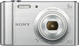 Sony DSCW800B.CEH Digital Compact Camera (20.1 MP, 5x Zoom, 2.7 LCD, 720p HD, 26 mm Sony G Lens) - Black.