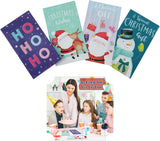 4Pcs Christmas Card Money Envelops-16cm| Christmas Money Cash Paper Greeting Cards| Money Gift Card Holders for Festive Party 3+Years