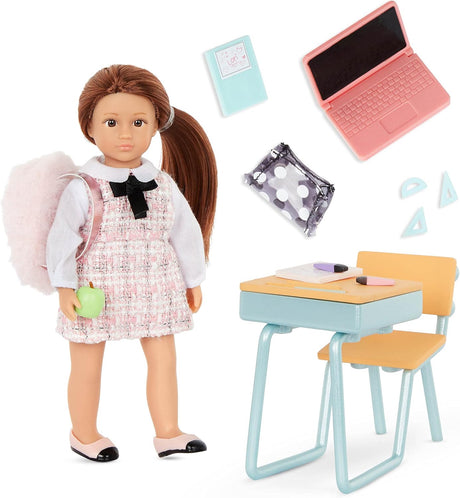 Lori Dolls - Mini Doll & Camping Set - Clothes & Accessories for 6-inch Dolls - Play Food, Cooler, Map & More - Toys for Kids - Jessa’s Camp Set, 3 Years +.