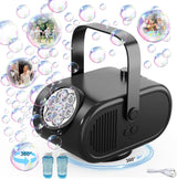 Pulsky Bubble Machine, 90°/180°/360° Automatic Rechargeable Bubble Machine for Kids, 3 Speeds 22000+ Bubbles Per Minute for Kids Parties, Birthday, Wedding Scene, Camping（Black）.