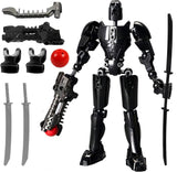 kykake Titan 13 Action Figure Action Figure PVC Action Figures Model Full Body Activity Upgraded robot Includes Hand Movements and Weapons 3D Printed Mannequin for Toys Game Gifts(orange).