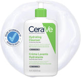 CeraVe Hydrating Cleanser for Normal to Dry Skin 236 ml with Hyaluronic Acid and 3 Essential Ceramides.