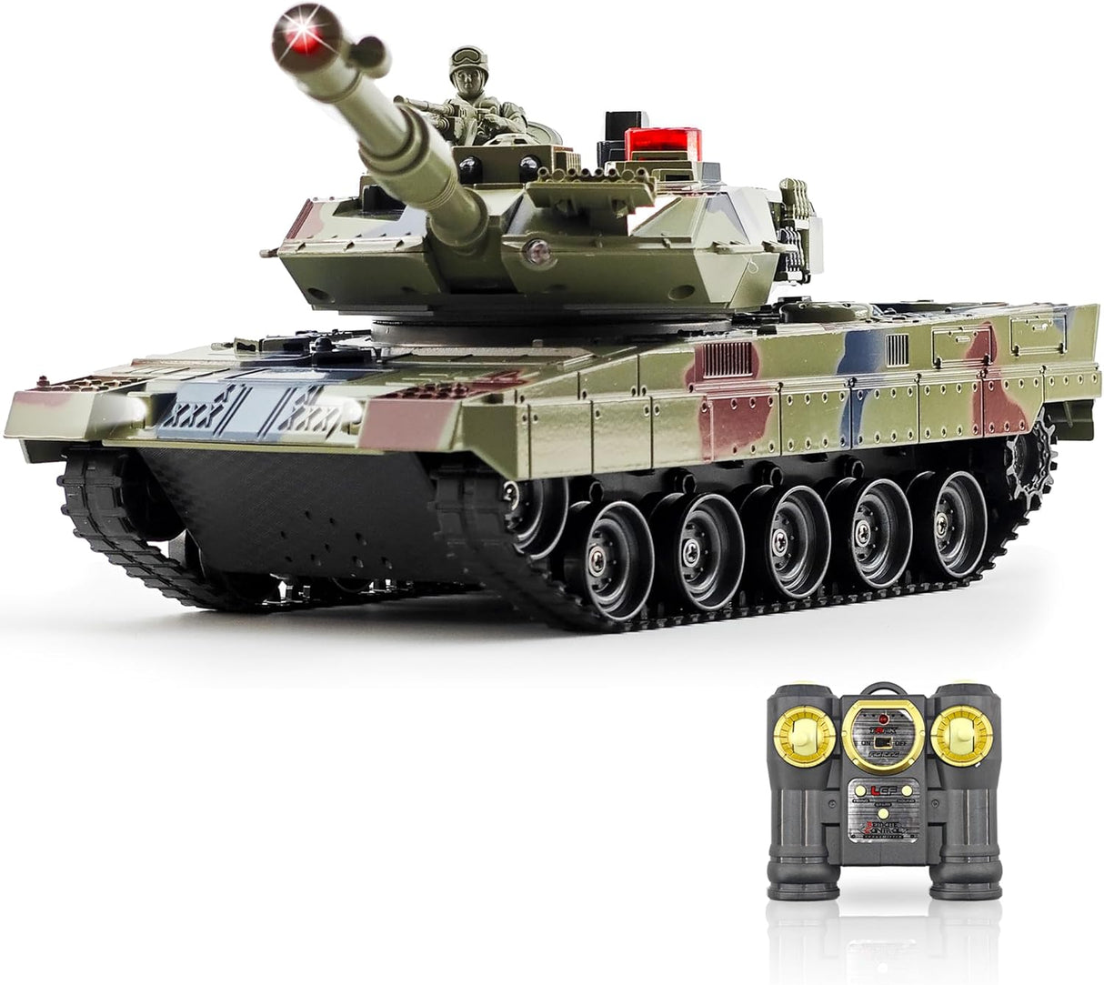 kaim Remote Control Tank for Boys,1:24 RC Army Tank,with Smoke,Lights & Sounds,Panther Tank Toy,Great Gift Toy for Kids.