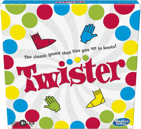 Hasbro Gaming Twister Game for Kids Ages 6 and Up.