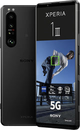 Sony Xperia 1 III - 6.5 Inch 21:9 CinemaWide 4K HDR OLED Display - 120Hz Refresh Rate - Four Lens Options - Android 11 - SIM Free - 12GB RAM - 256GB Storage - Dual SIM hybrid - Black.