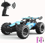 SZJJX RC Car Remote Control Truck for Boys Girls, 2.4Ghz 15+KM/H High Speed 2WD RTR Electric Rock Climber Fast Race Buggy Hobby Toy Cars for Kids Gift Blue.