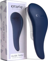 Crave Naturals Glide Thru Detangler Hair Brush, Brush for Wet, Dry, Curly, and Straight Hair, Perfect Stocking Fillers - Detangler Brush - Detangle Hairbrush for Women, Adults & Kids - Turquoise