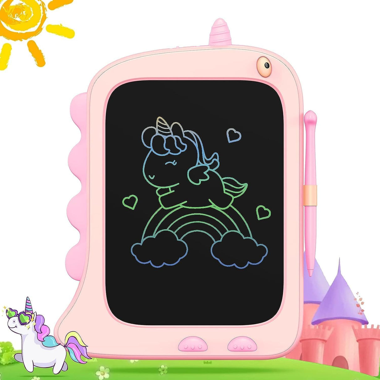 ORSEN Toddler Toys for 3 4 5 6 7 8 Year Old Boys Girls Gifts, LCD Writing Tablet 8.5inch Kids Toys Doodle Board, Dinosaur Toys Drawing Pad for Kids 3 4 5 Year Old Boy Girl Birthday Gifts (Green).