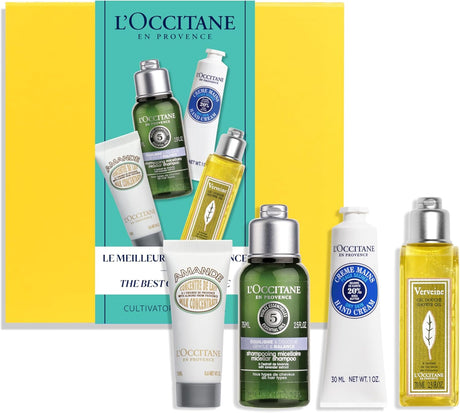 L'OCCITANE Best of Provence Gift Set | Vegan & 92% Readily Biodegradable | Luxury & Clean Beauty Bath & Body Kit for All Skin Types | Amazon Exclusive Premium Beauty Gift Set.