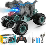 Dinosaur Toys for Boys, 1:16 Scale Remote Control Monster Truck Toys with Spray Roar LED Lights, Kids Toys for 4 5 6 7 8 Year Old Boys Gifts, Car Toys for Boys Toys Age 3 4 5 6 7 8 Gifts for Boys.