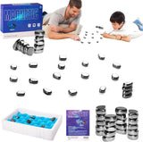 Magnetic Chess Game Stones Set, Magnetic Stones Game Magnetic Game Pebbles Magnet Chess Game Kids Family Gathering Holidays Travel Party Table Board Game Kids Educational Toys Gift for Christmas.