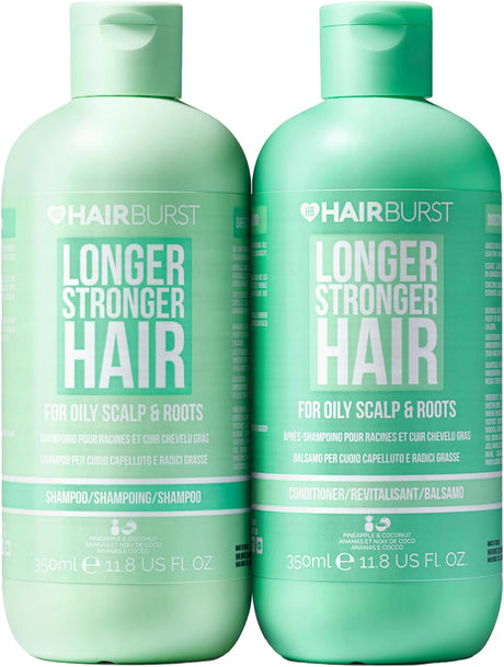 HAIR BURST Shampoo and Conditioner Set - SLS Free Hair Growth and Thickening Treatment for Women - Coconut and Avocado Scented - Suitable for All Hair Types, Promotes Strong and Healthy Hair.