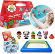 Ryan's World Gelli Worlds from Zimpli Kids, 5 Use Pack, 6 x Ryan's World Figures, Inflatable Tray, Children's Imaginative Playset for Boys and Girls, Birthday Sensory Kit, Pretend Play Toy.