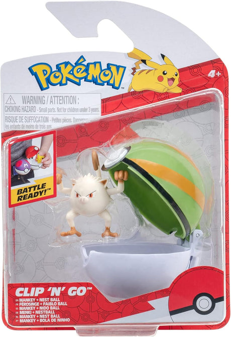 Pokémon Clip ‘N’ Go Bulbasaur and Poké Ball Includes 2-Inch Battle Figure and Nest Ball Accessory.