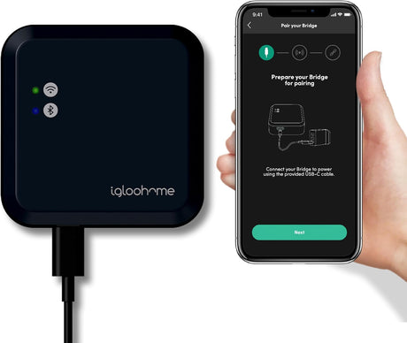 igloohome - Gateway for Smart Door Lock, Wireless Access Points, WiFi Bridge for Smart Padlock, Smart Home Appliances, Link up to 5 Devices.
