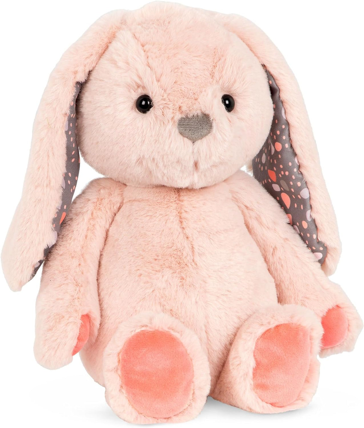 B. Softies by Battat BX1825EZ Happy Hues Butterscotch Soft & Cuddly Plush Bunny-Huggable Stuffed Animal Rabbit for Babies, Toddlers, and Kids, Light Pink.