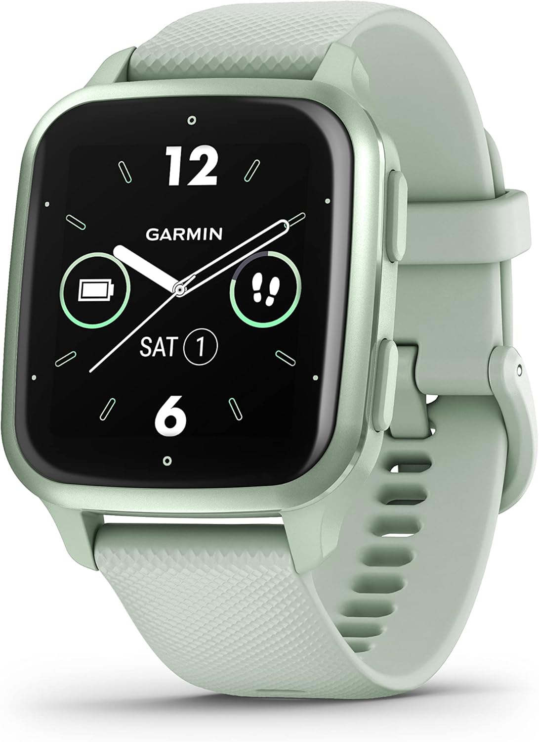 Garmin Venu Sq 2, AMOLED GPS Smartwatch, All-day Health Monitoring and Fitness Features, Music Storage, Sports Apps and More, Square Design Smartwatch with up to 11 days battery life, Black.