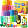 Air Dry Clay 27 Colors, Modelling Clay for Kids, DIY Molding Magic Clay for with Tools, Soft & Ultra Light, Toys Gifts for Age 3 4 5 6 7 8+ Years Old Boys Girls Kids.