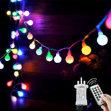 Augone 15M/49ft 120 LED Fairy Lights Plug in Powered, 8 Modes Christmas Lights Outdoor/Indoor, Garden Lights for Patio, Gazebo, Bedroom, Party Decorations (Warm White, 120LED)