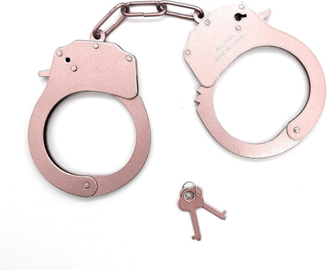 JASINCESS Toy Metal Handcuffs with Keys Police Costume Prop Accessories Party Supplies.