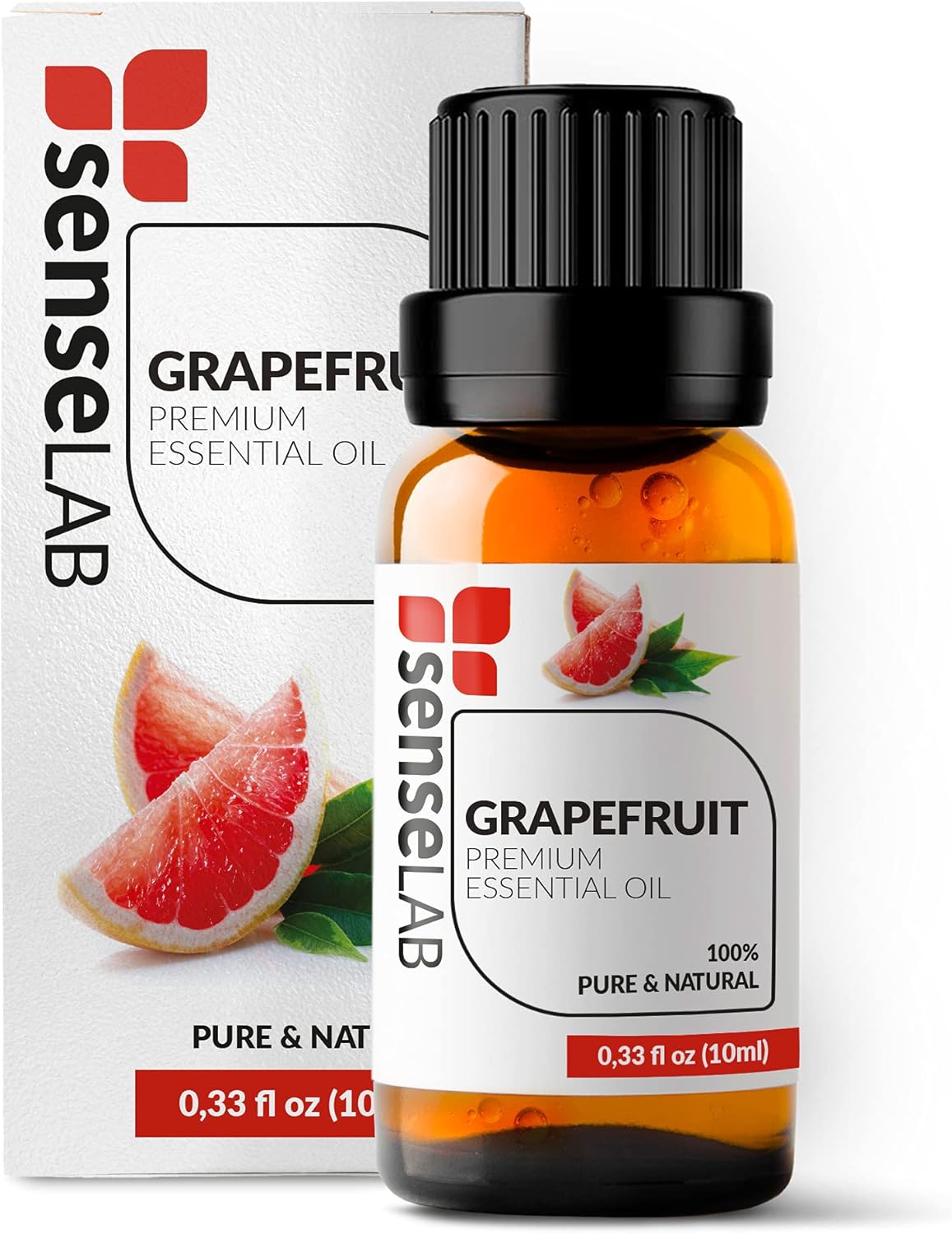 SenseLAB Grapefruit Essential Oil - 100% Pure Extract Grapefruit Oil - Therapeutic Grade Essential Oils - Wellness and Relaxation - Focus Oil - Citrus Essential Oil for Diffuser and Humidifier(10 ml).