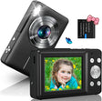 Digital Camera 1080P, 44MP Digital Camera Compact with Flash Image Stabilization and 16X Digital Zoom Mini Selfie Camera Rechargeable Digital Camera for Kids Beginners Teenagers.