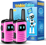 EUTOYZ Walkie Talkie, 4 5 6 7 8 Year Old Girl Gifts for 3-12 Year Olds Girl Toys Age 5-9 Kid Toys for Girls Kids Walkie Talkies Outdoor Toys Walky Talky Spy Game Kids Toys Pink.